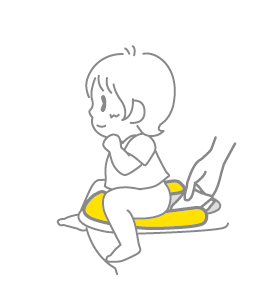 ソフト補助便座 おしりが拭きやすい