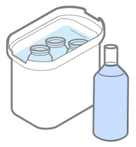 ほ乳びんやベビーマグなどの食器類 正しい洗い方 消毒方法を解説します 電子レンジスチーム消毒編 べびちぇる By リッチェル