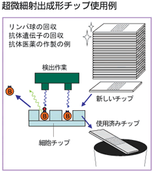 Example of use of ultra-fine injection molding chips