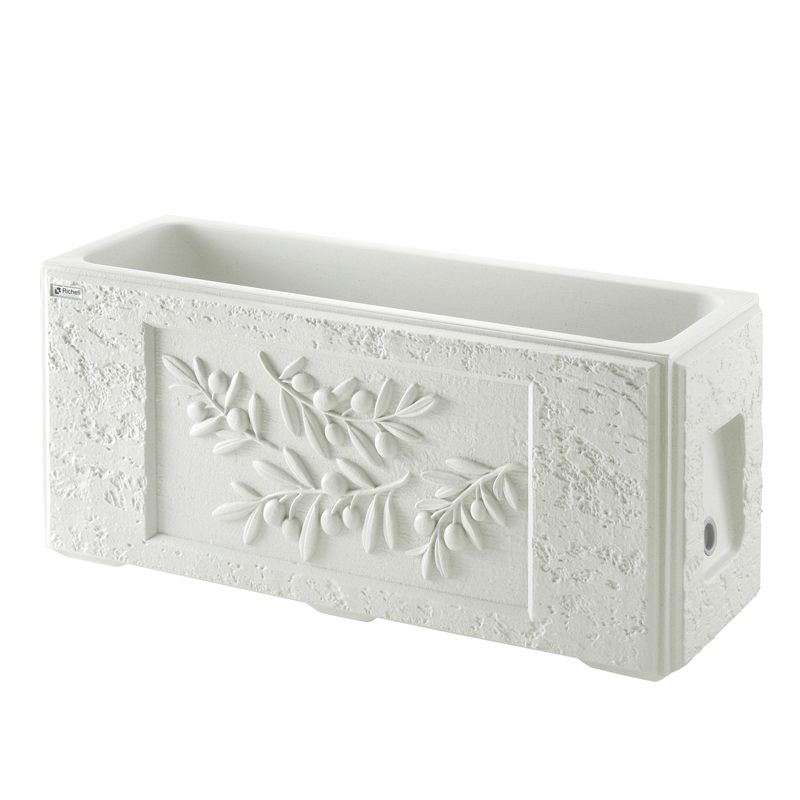 卸売り花、ガーデニング - リッチェル 大型プランター 陶器風 ホワイト