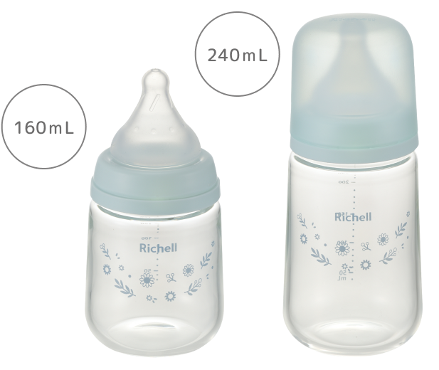 Hanaemi glass baby bottle