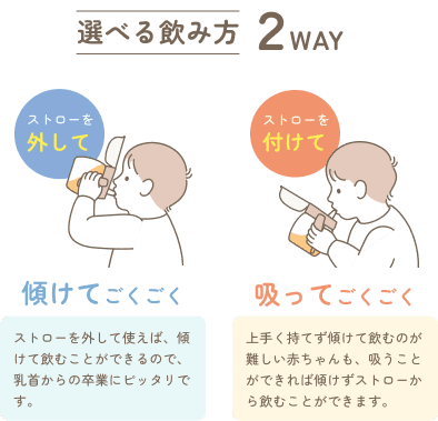 選べる飲み方 2WAY