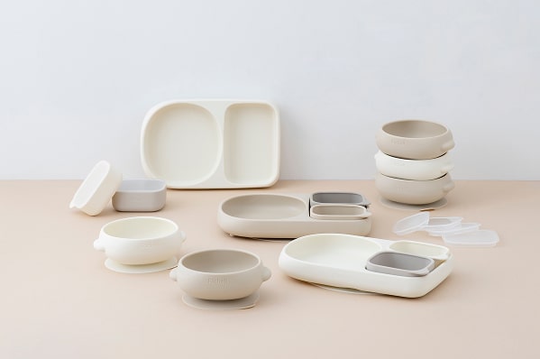 トライシリーズ ひっくり返しを防ぐシリコーン食器