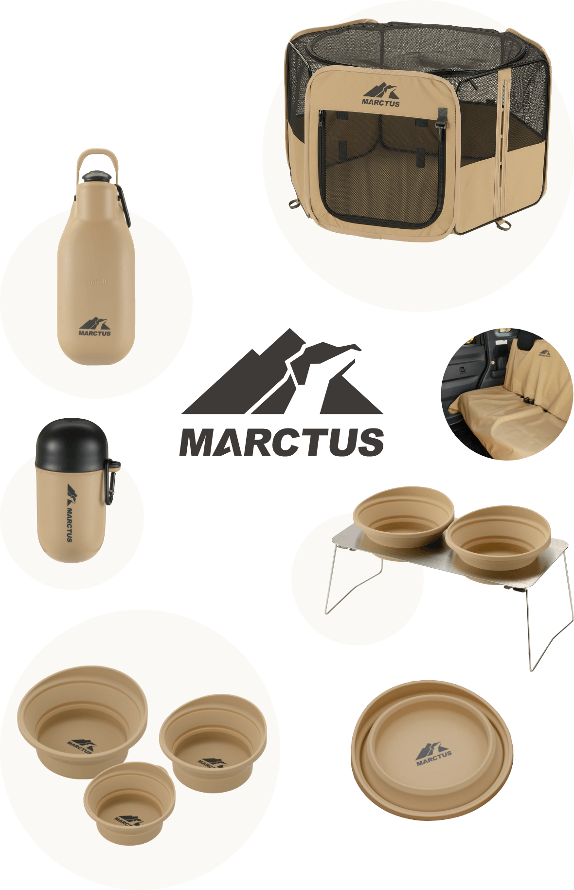 Richell Dog outdoor brand "Marktus" product list