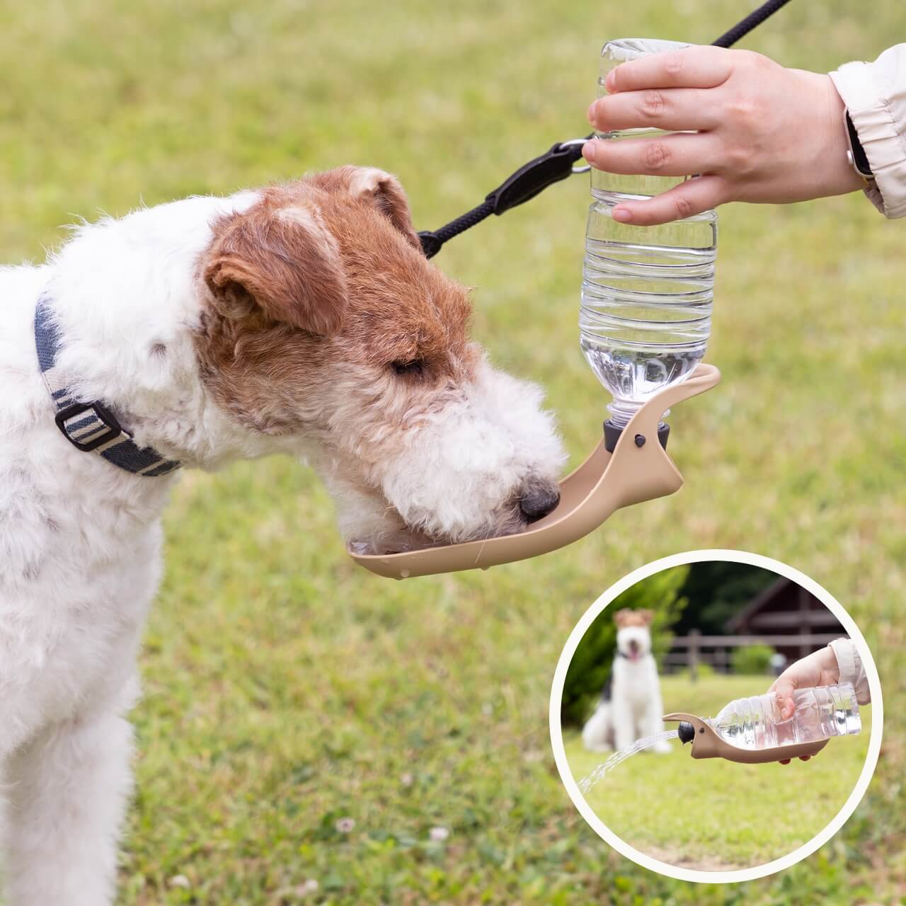 "Marktus Handy Shower" Simple design that can be attached to a PET bottle