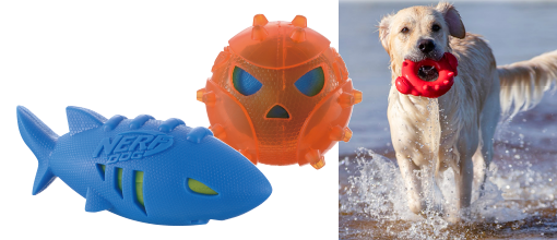 For "fetching" in the sea or river