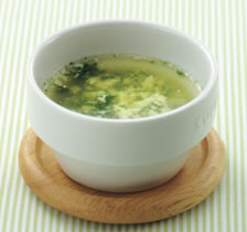 豆腐とほうれん草のスープ