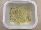 Bean sprouts After heating